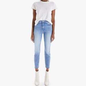 MOTHER Light Blue Ankle Jeans, Size 25